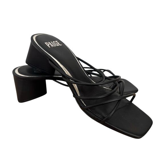 NEW Paige Black Gemma Strappy High Heel Sandal 7 - Picture 5 of 5